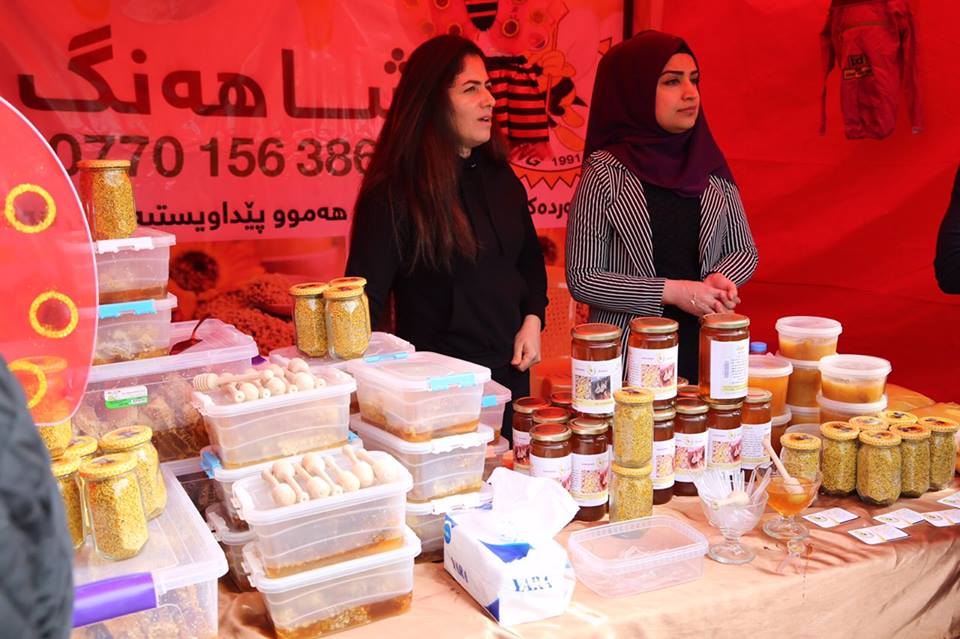 Dozens of beekeepers participated in Sulaimani honey festival, Nov. 8, 2018. (Photo: Ibrahim Fatah)